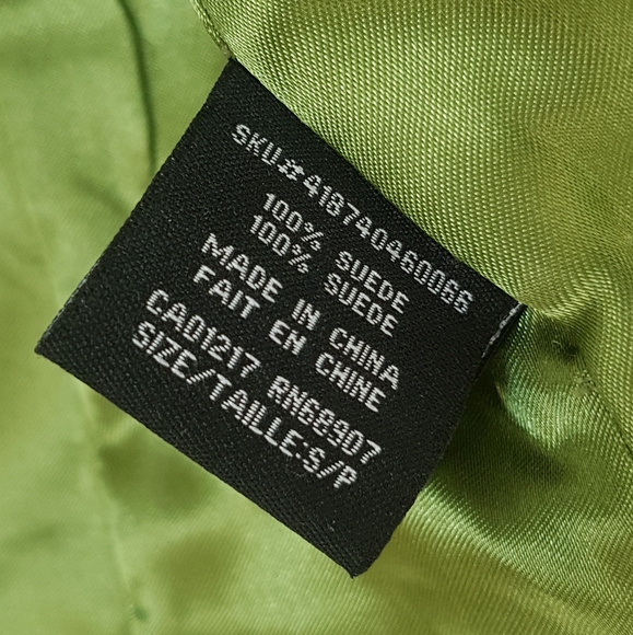 [LE CHÂTEAU] Green Suede Jacket - Picture 12 of 13